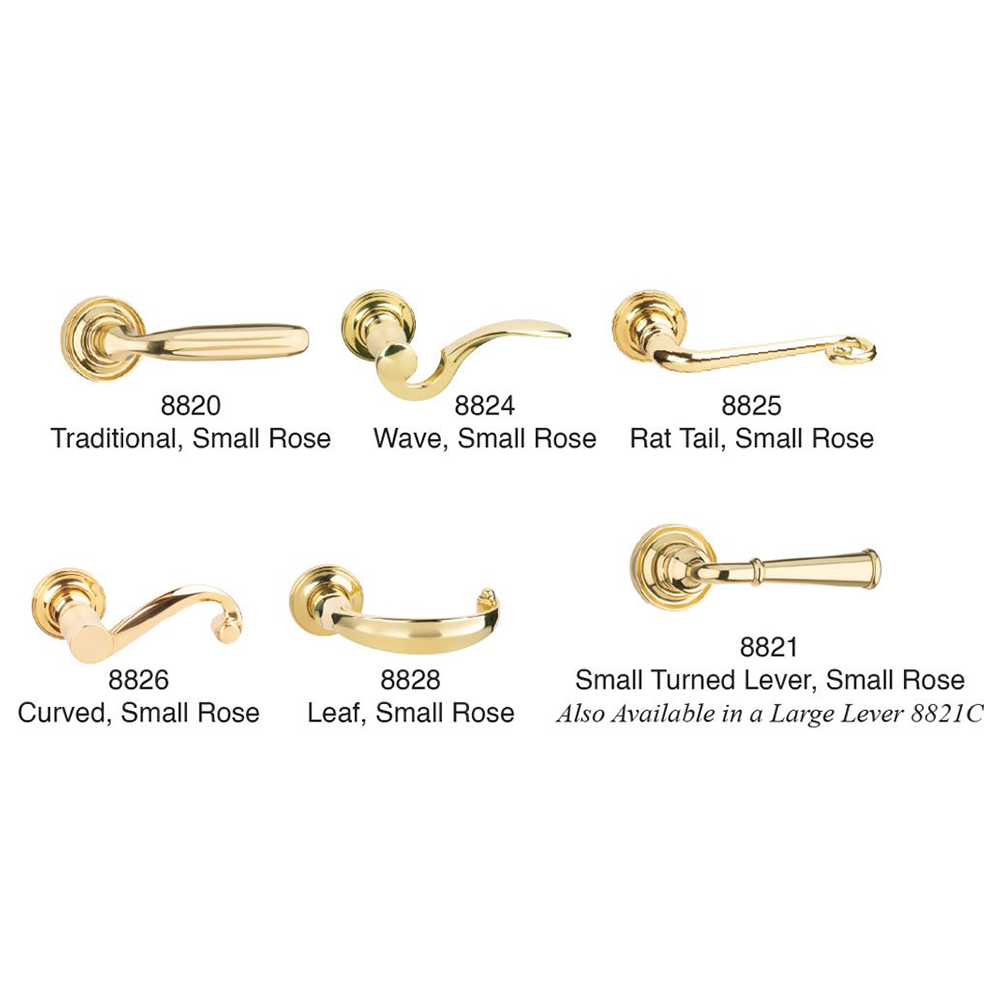 Newtown Escutcheon Set with Turned Lever — Von Morris Hardware